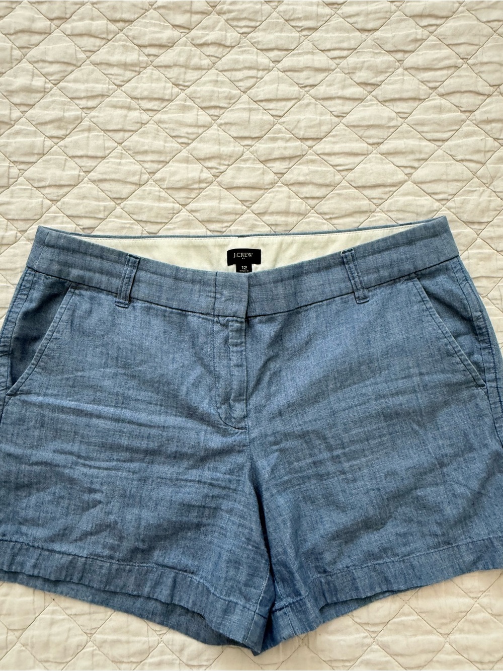 J. Crew Light Blue Chambray Bermuda Shorts